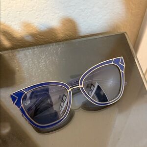 Tory Burch Blue Cat-Eye Sunglasses